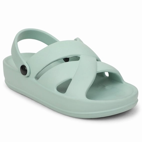A-HA Sea Green Casual Slingback Clogs For Women FDL-1 By Liberty