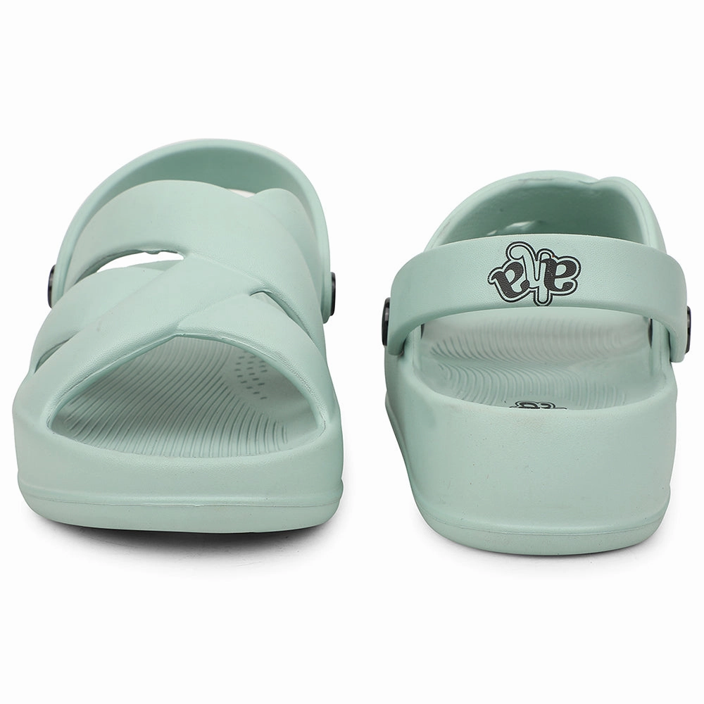 A-HA Sea Green Casual Slingback Clogs For Women FDL-1 By Liberty