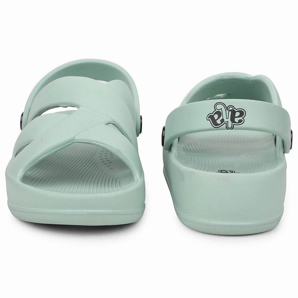 A-HA Sea Green Casual Slingback Clogs For Women FDL-1 By Liberty