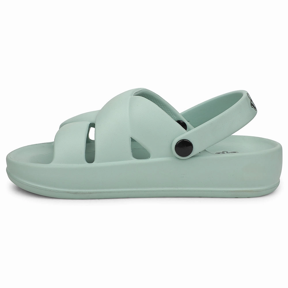 A-HA Sea Green Casual Slingback Clogs For Women FDL-1 By Liberty