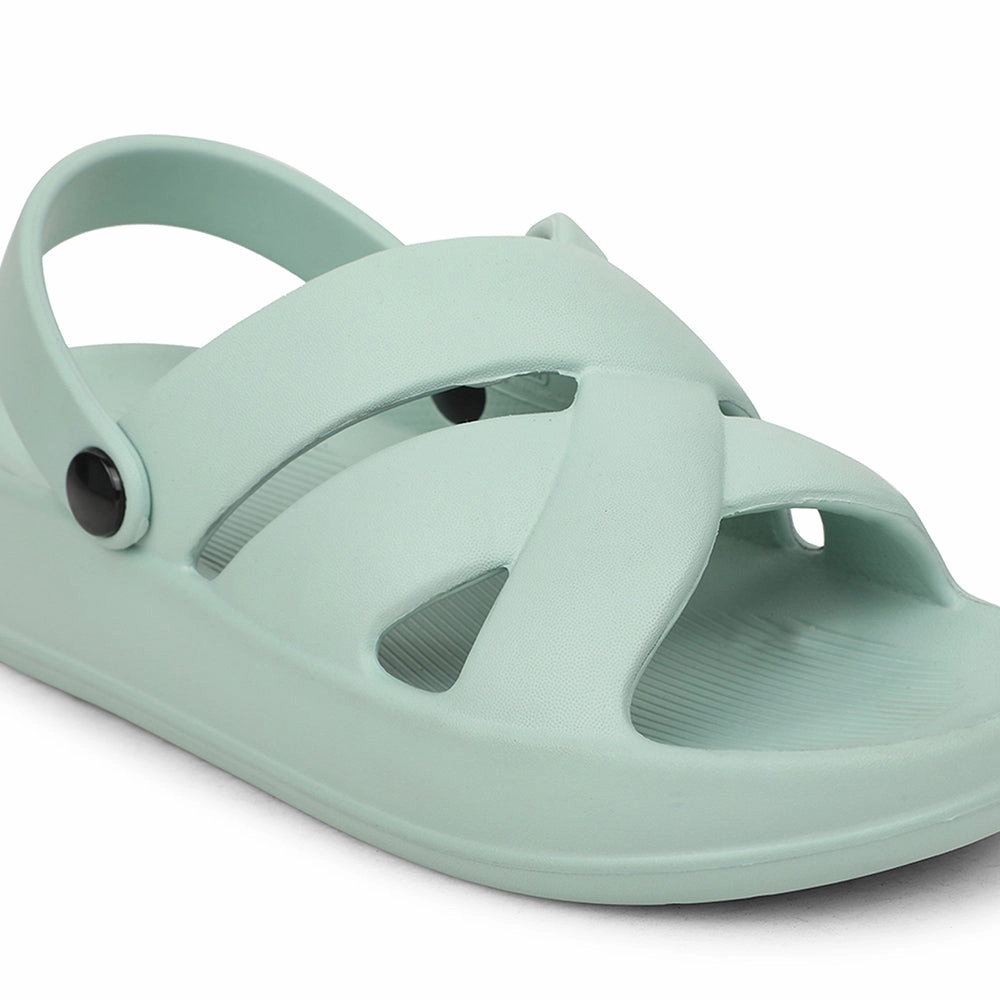 A-HA Sea Green Casual Slingback Clogs For Women FDL-1 By Liberty