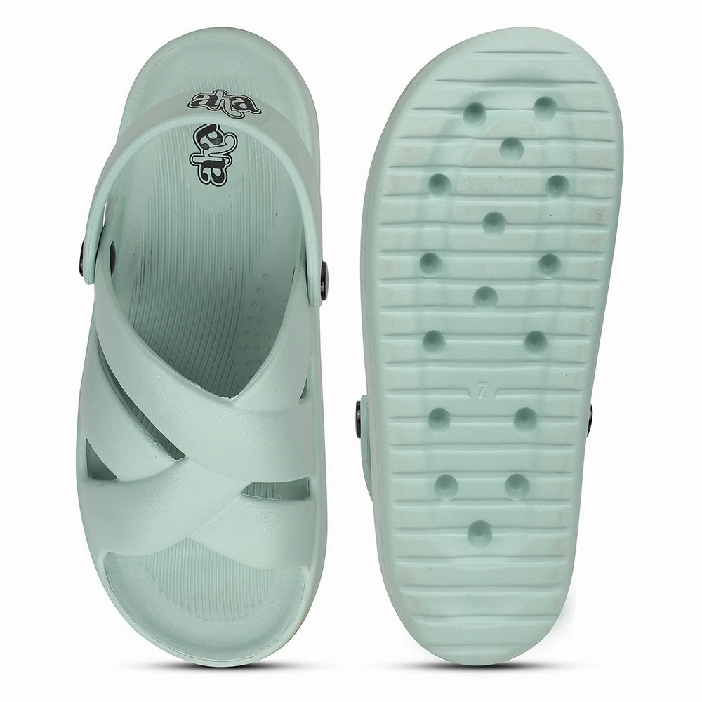 A-HA Sea Green Casual Slingback Clogs For Women FDL-1 By Liberty