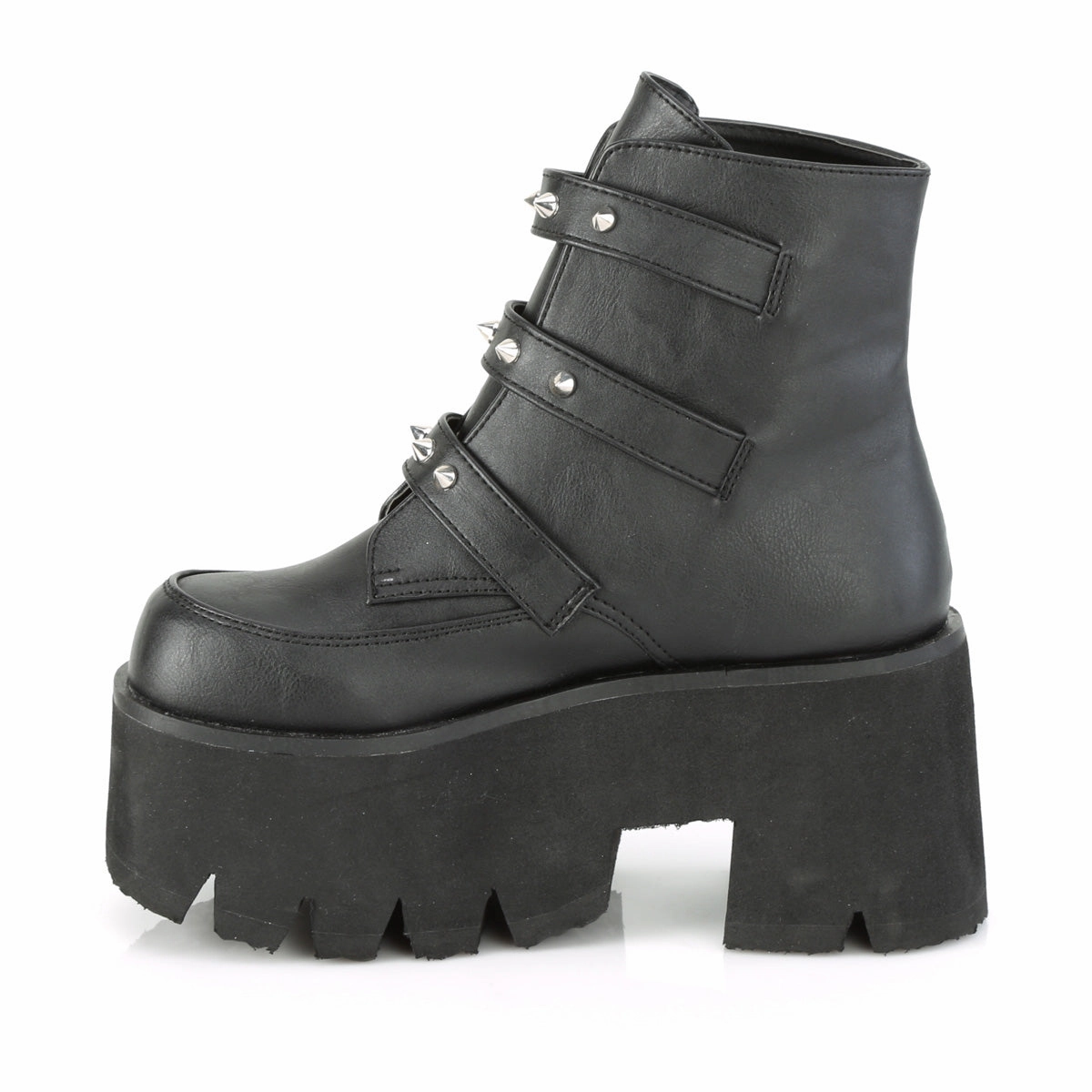 ASHES-55  Black Vegan Leather