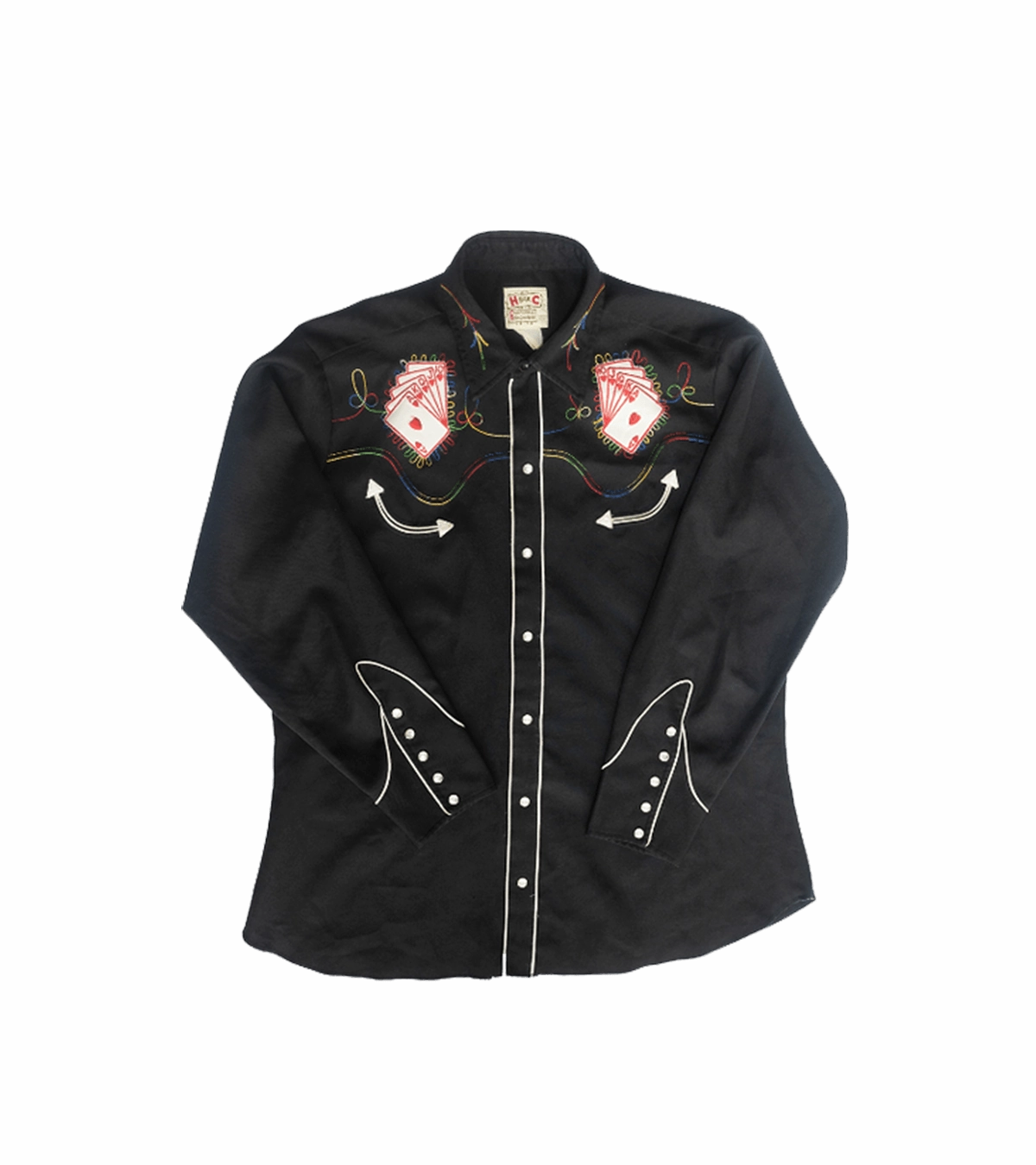 BAMxMC Vintage H Bar C Poly Rockabilly Shirt