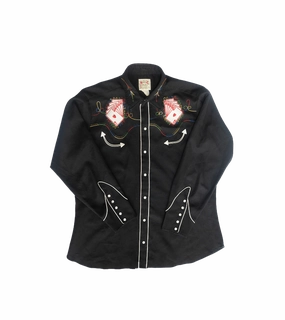 BAMxMC Vintage H Bar C Poly Rockabilly Shirt