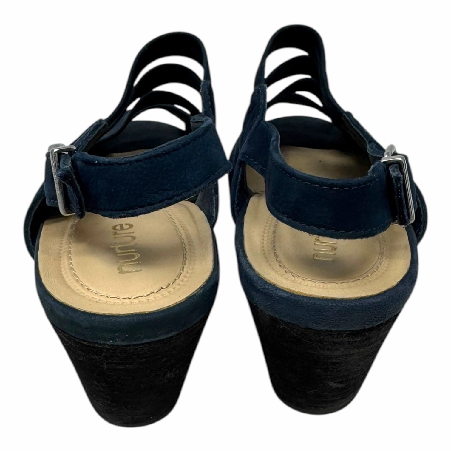 Bethel Sling Back Shoes Heels Block By Nurture In Navy, Size: 8.5