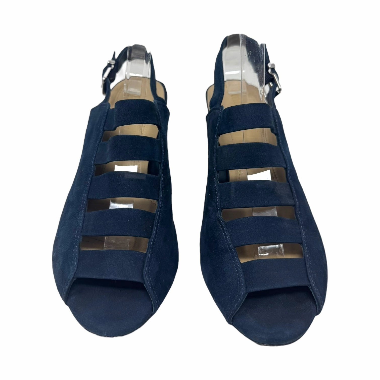 Bethel Sling Back Shoes Heels Block By Nurture In Navy, Size: 8.5