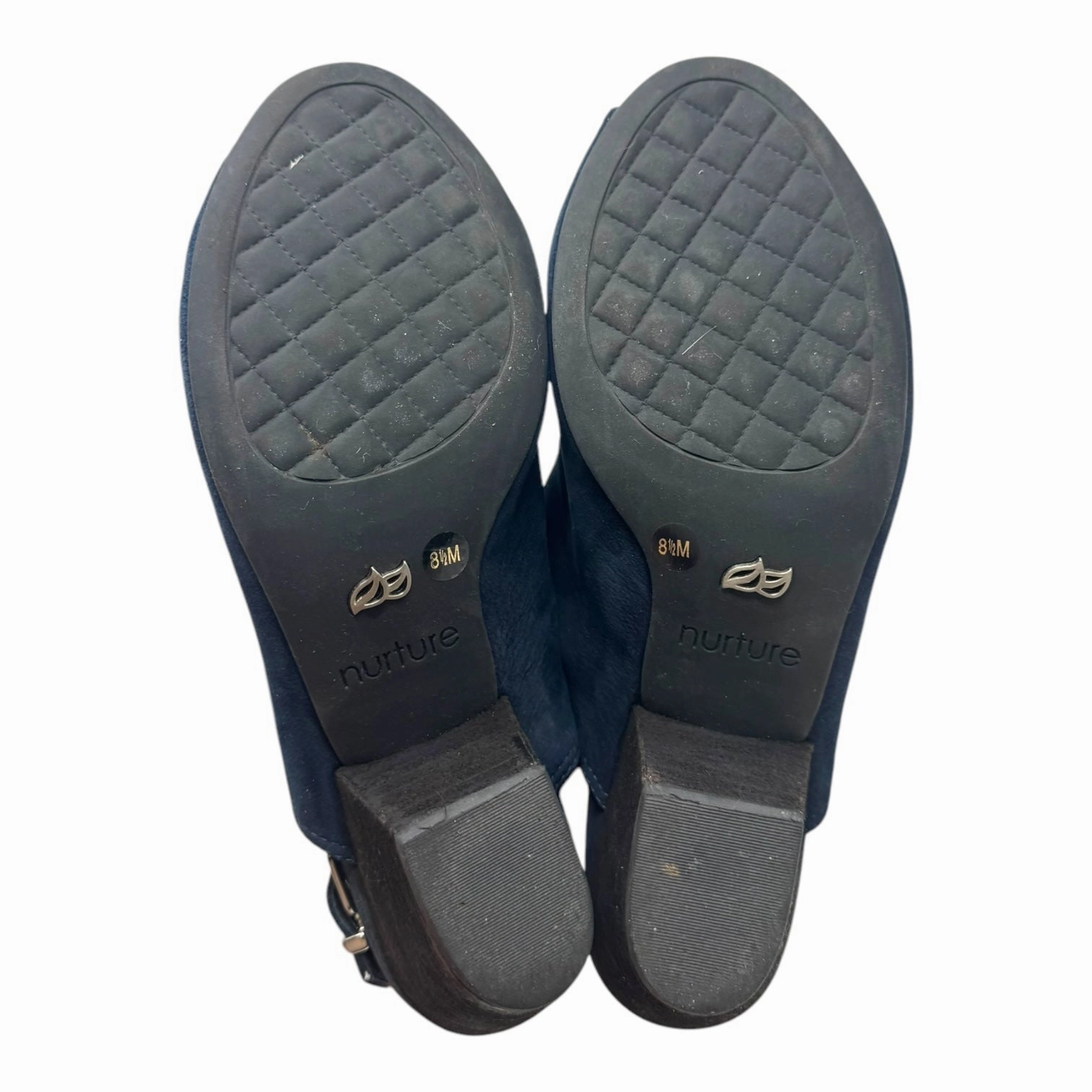 Bethel Sling Back Shoes Heels Block By Nurture In Navy, Size: 8.5