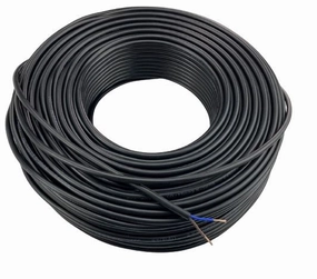 Black PVC Cable 3C x 40(1.0) 35m (Per Roll) | Model : CAB-B3040