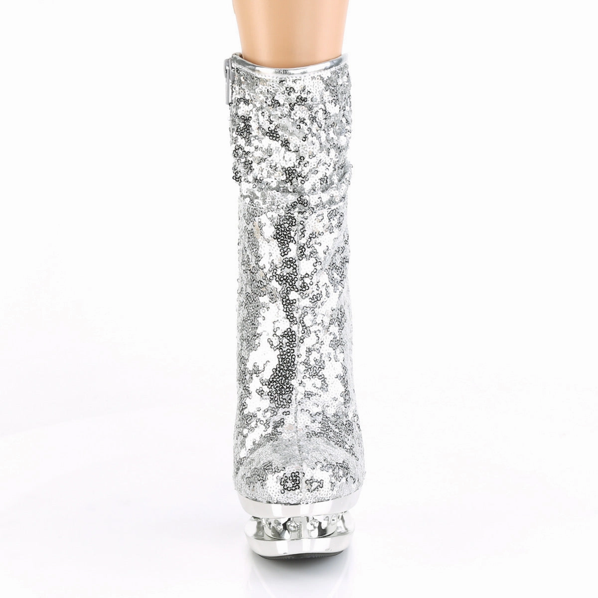 BLONDIE-R-1009  Silver Sequins/Silver Chrome