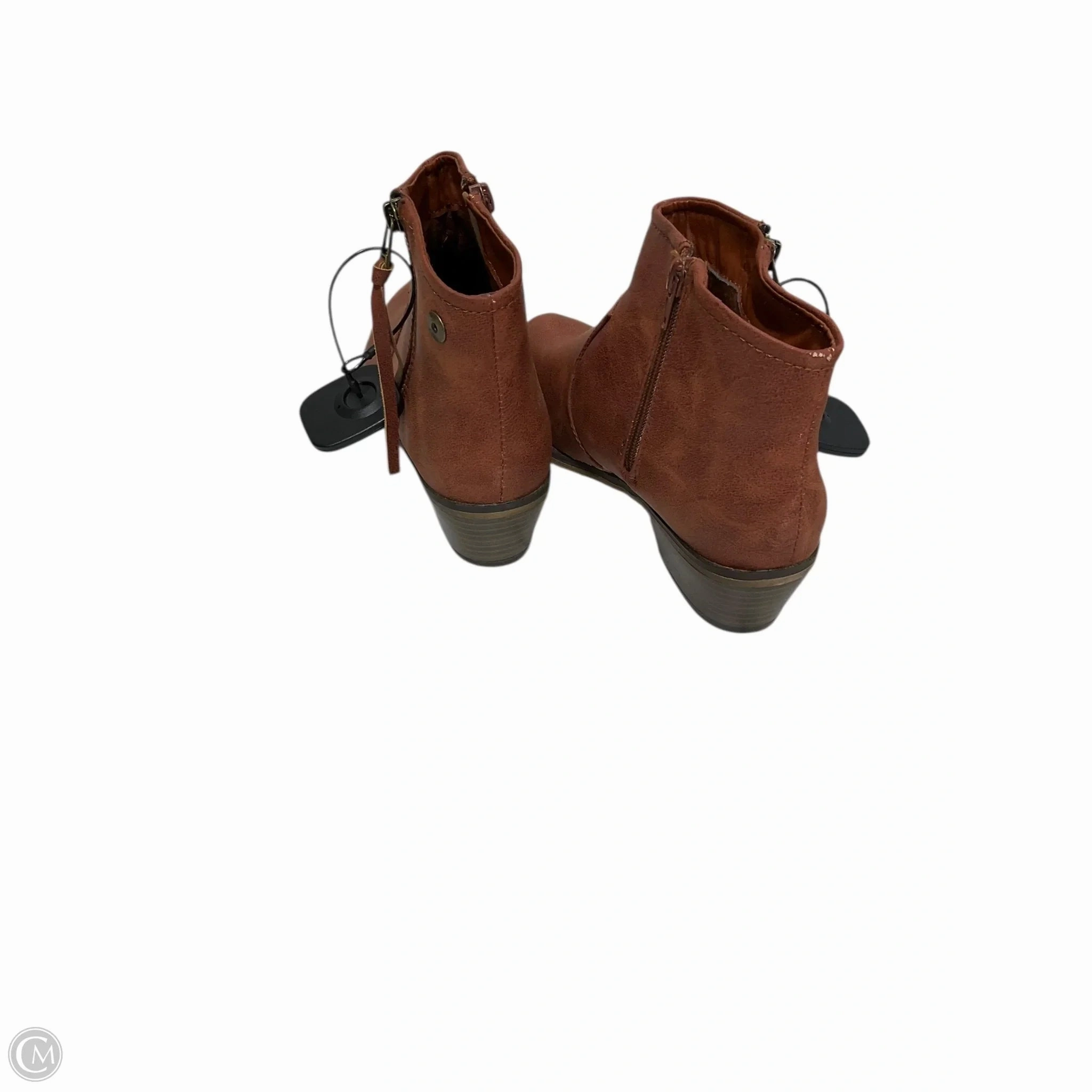 Boots Ankle Flats By Breckelles In Brown, Size: 8