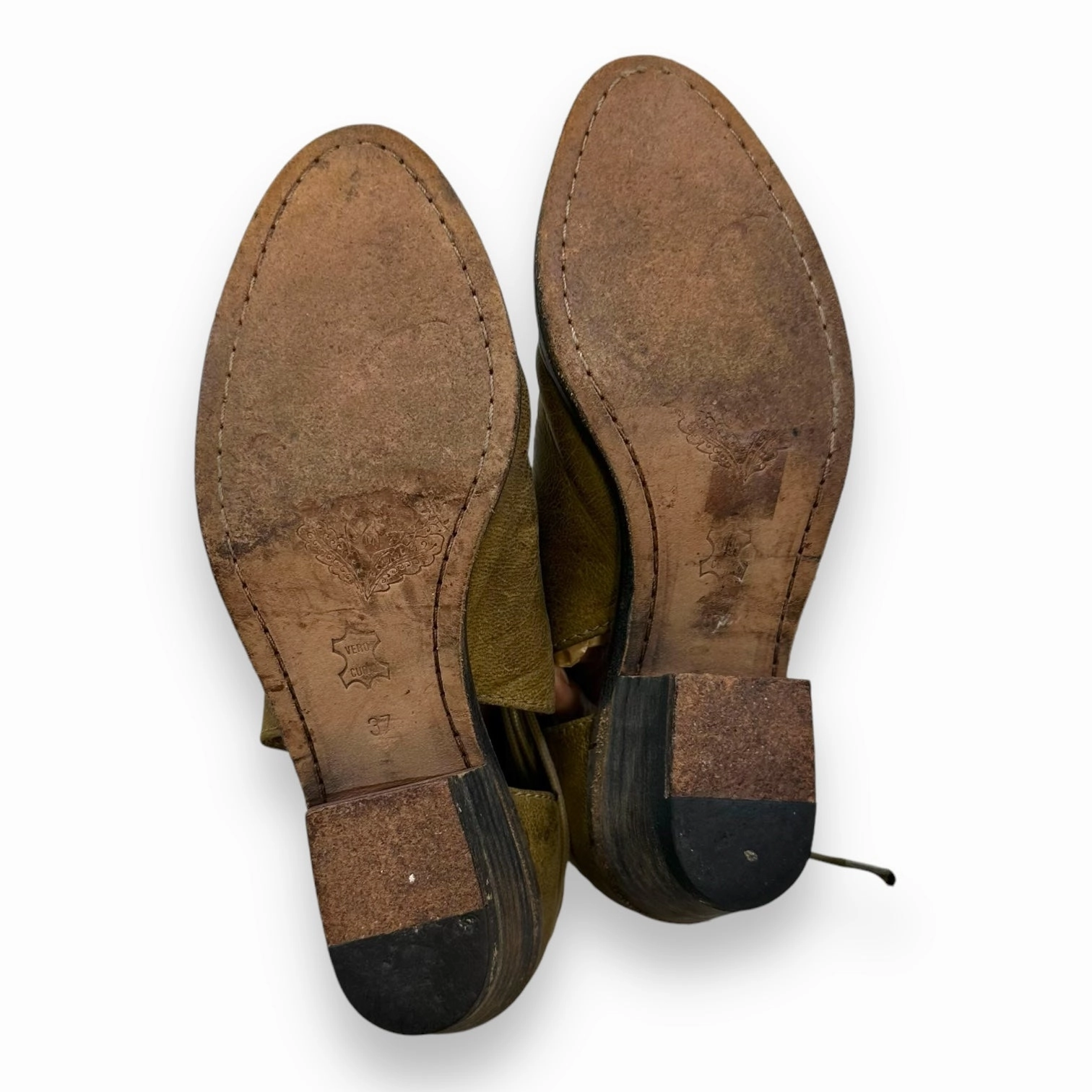 Boots Ankle Flats By Free People In Green size 37