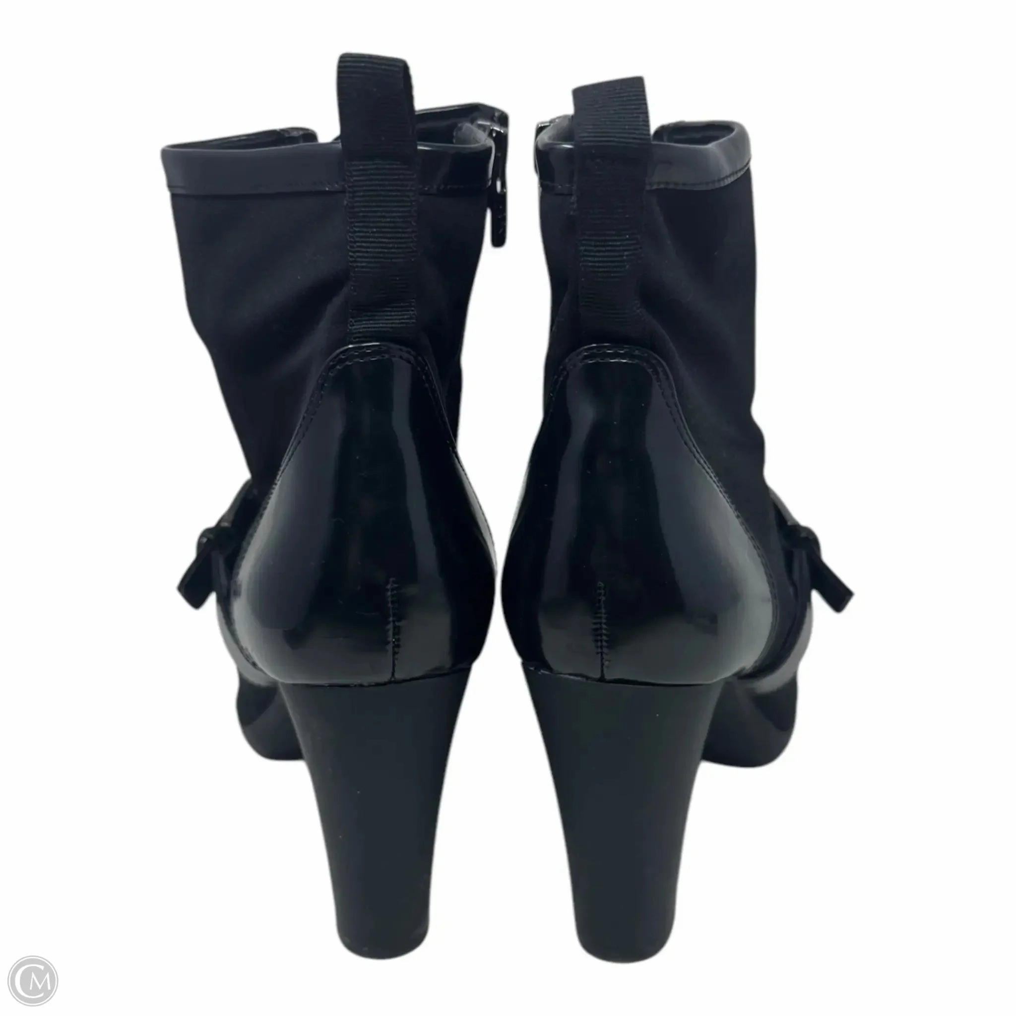 Boots Ankle Heels By Anne Klein In Black, Size: 8.5