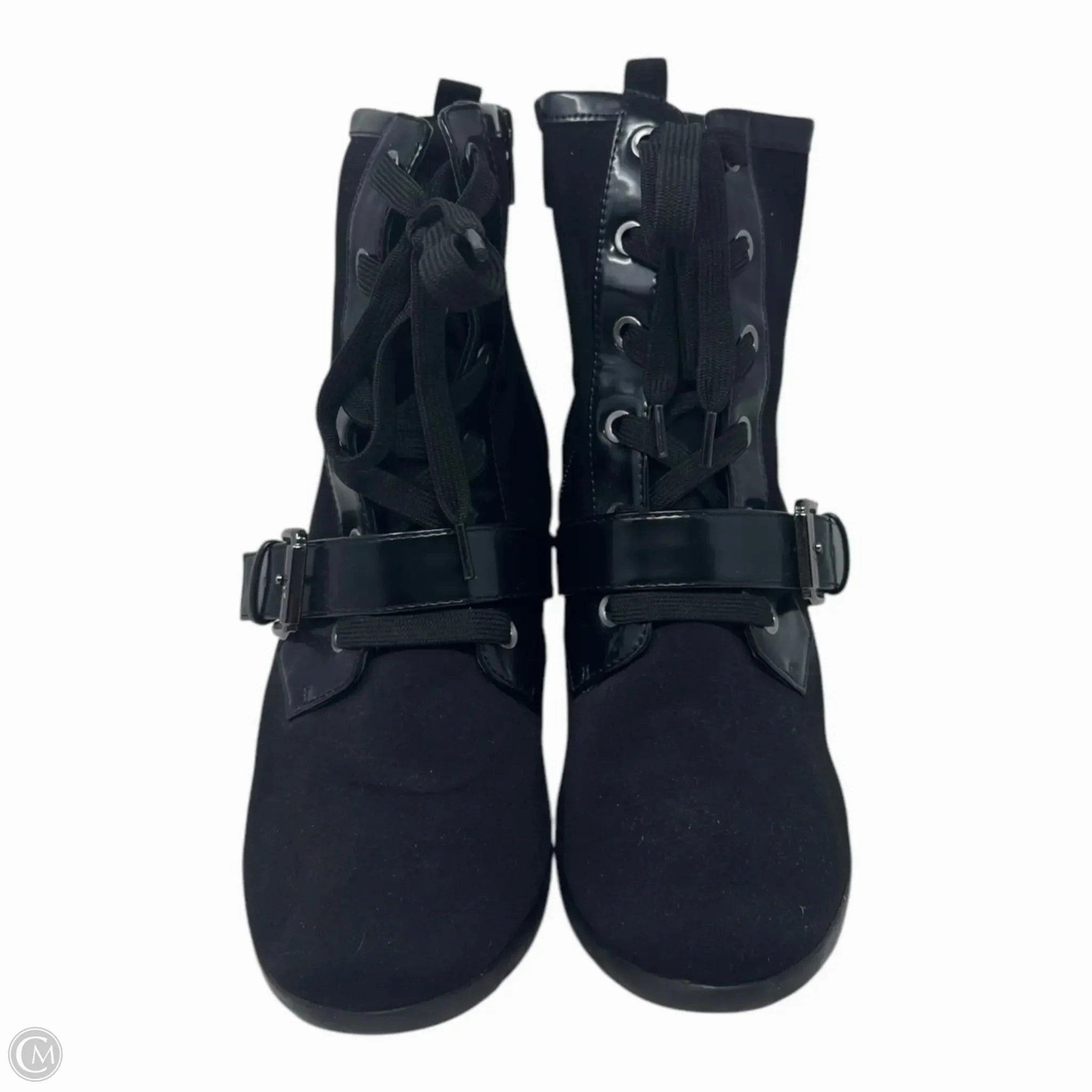 Boots Ankle Heels By Anne Klein In Black, Size: 8.5