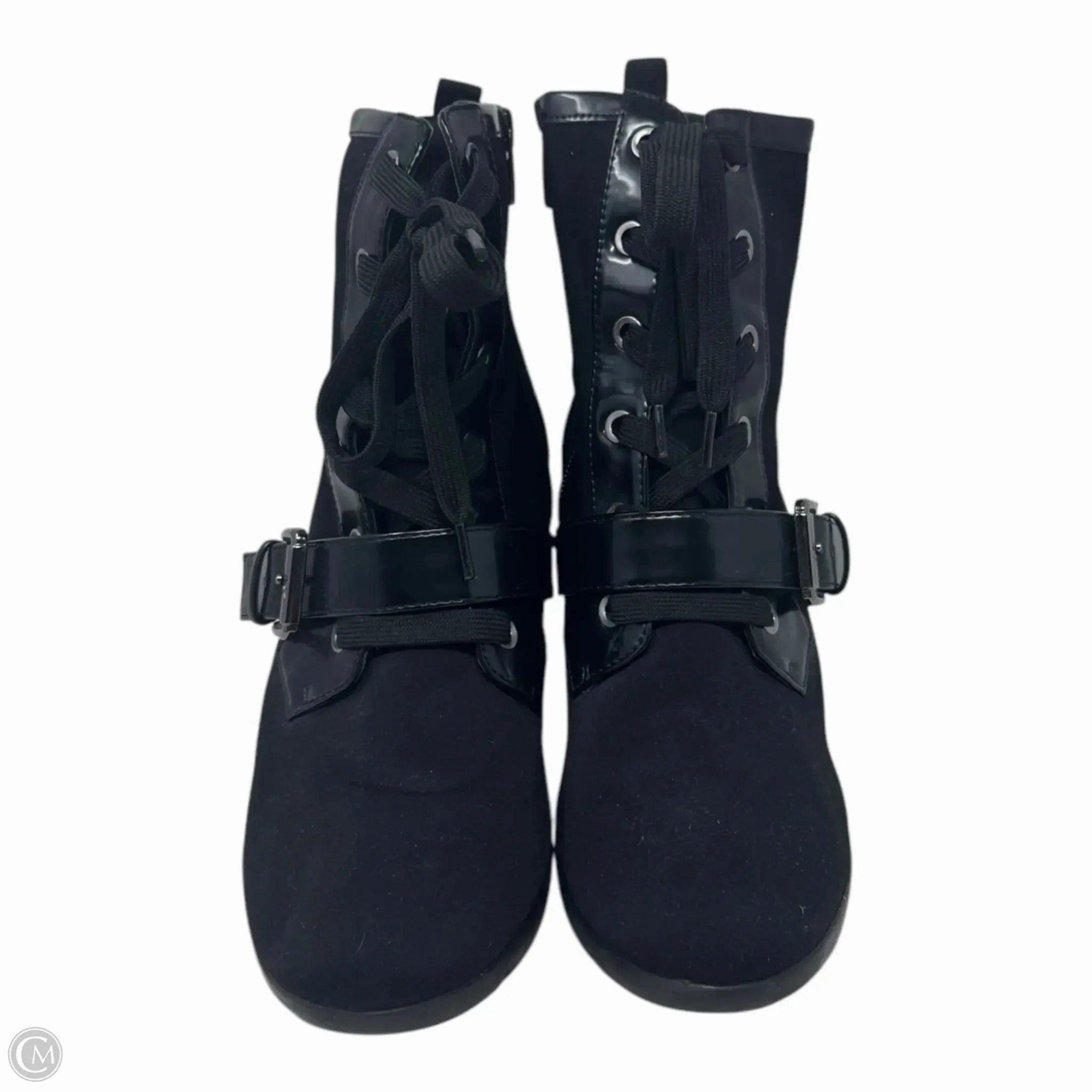 Boots Ankle Heels By Anne Klein In Black, Size: 8.5