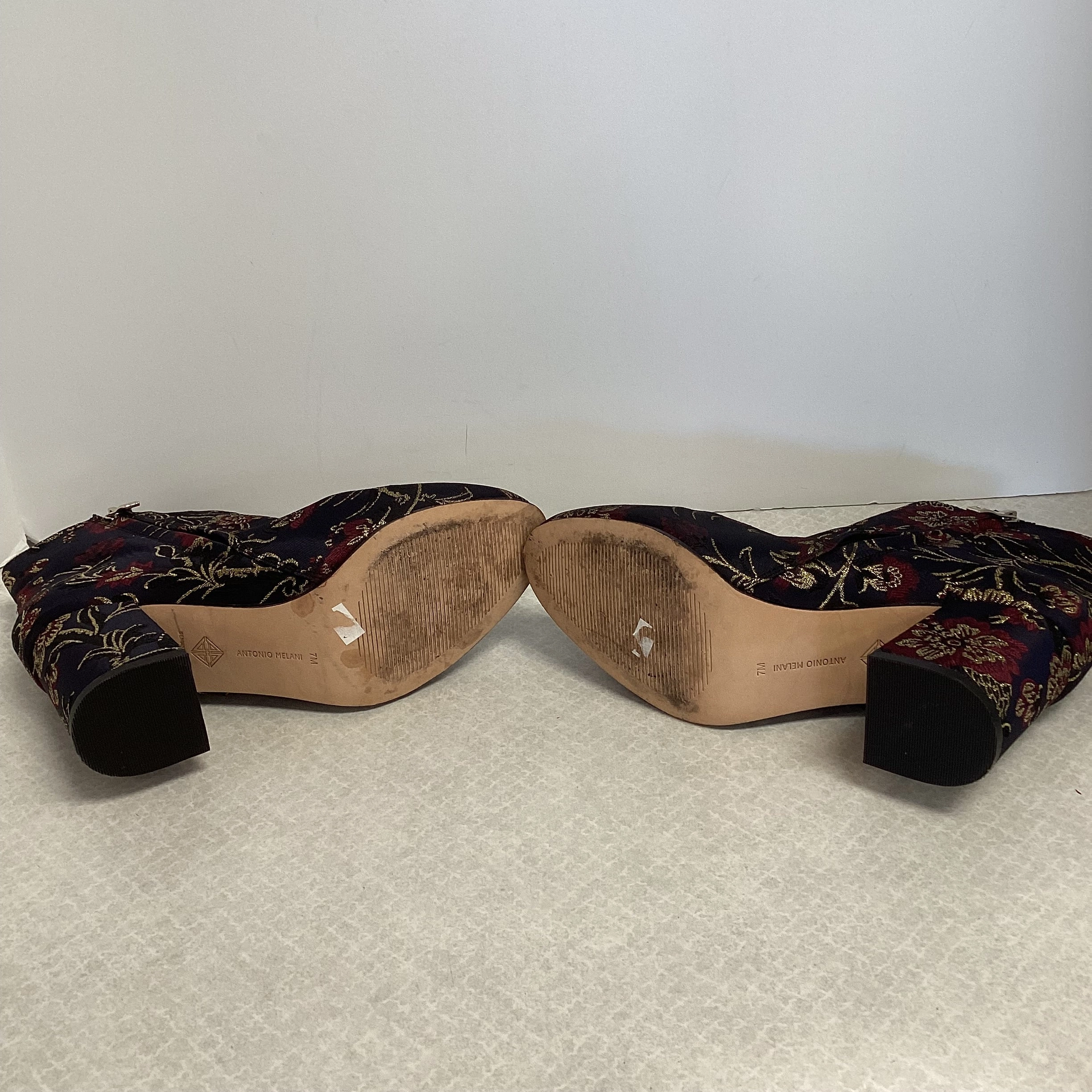 Boots Ankle Heels By Antonio Melani In Blue, Size: 7