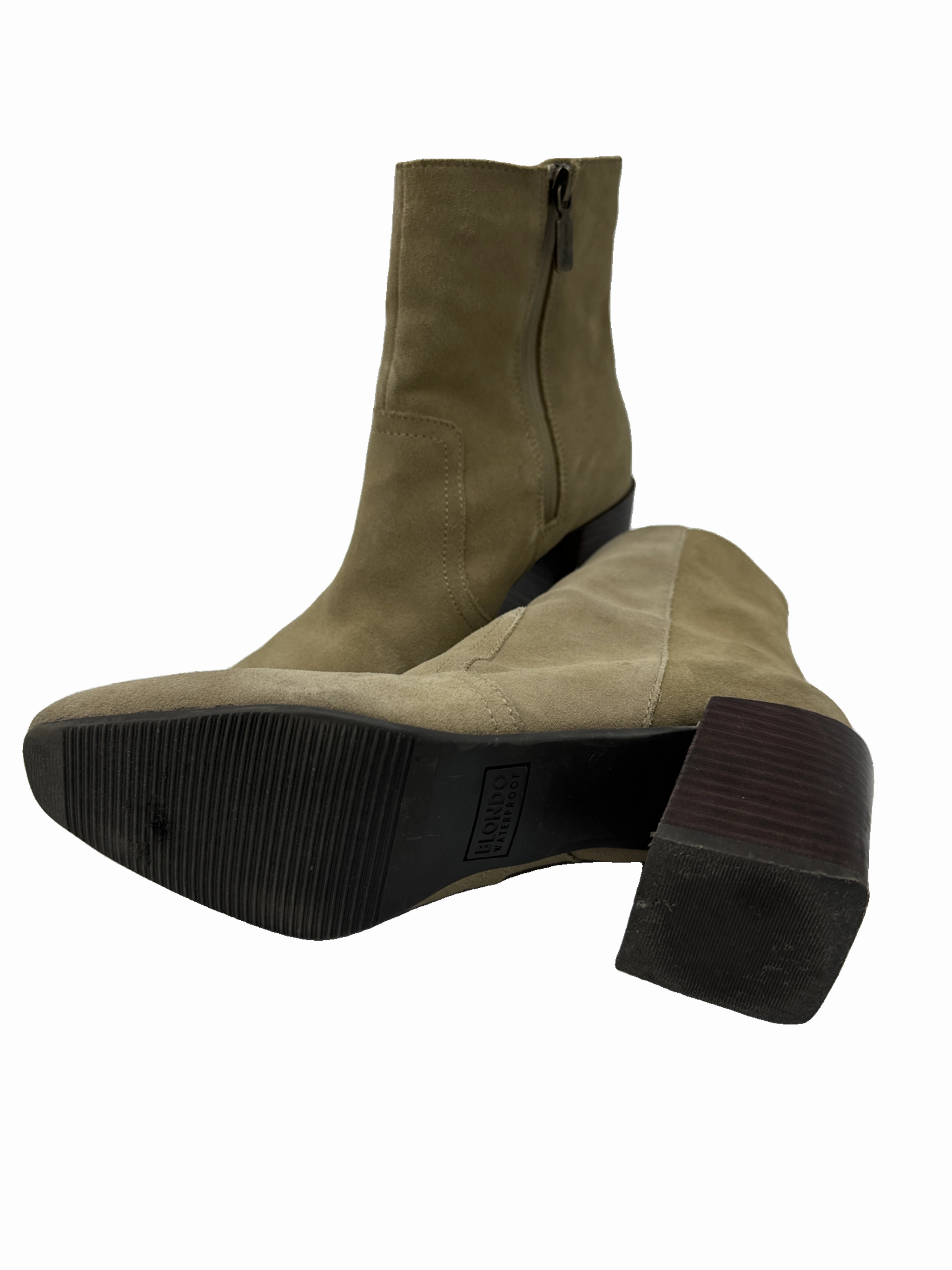Boots Ankle Heels By Blondo In Tan, Size: 8