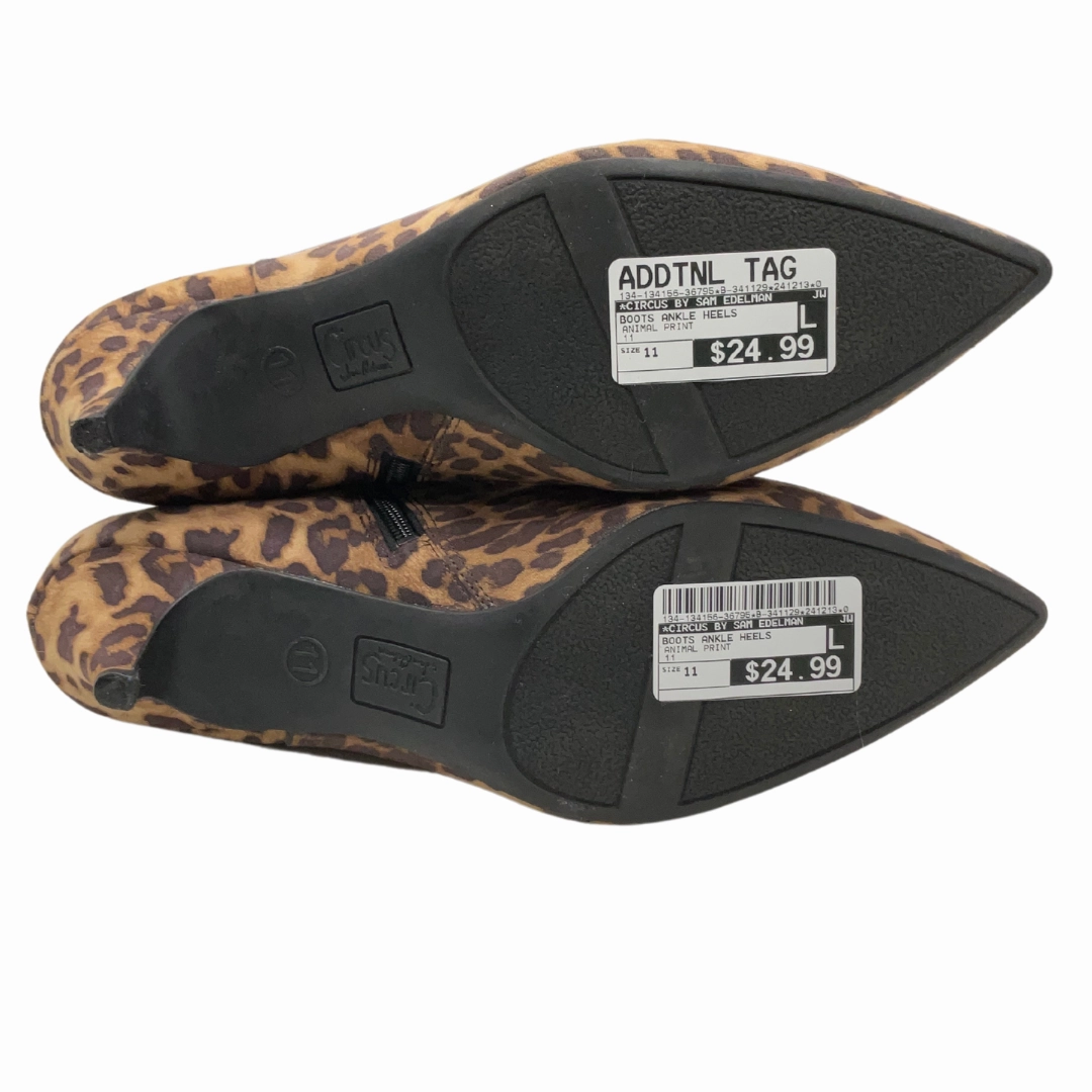 Boots Ankle Heels By Circus By Sam Edelman In Animal Print, Size: 11