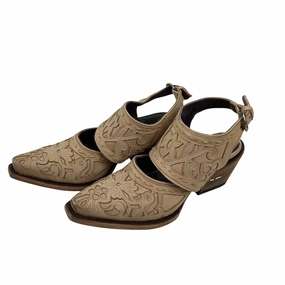 Boots Ankle Heels By Cma In Tan, Size: 6