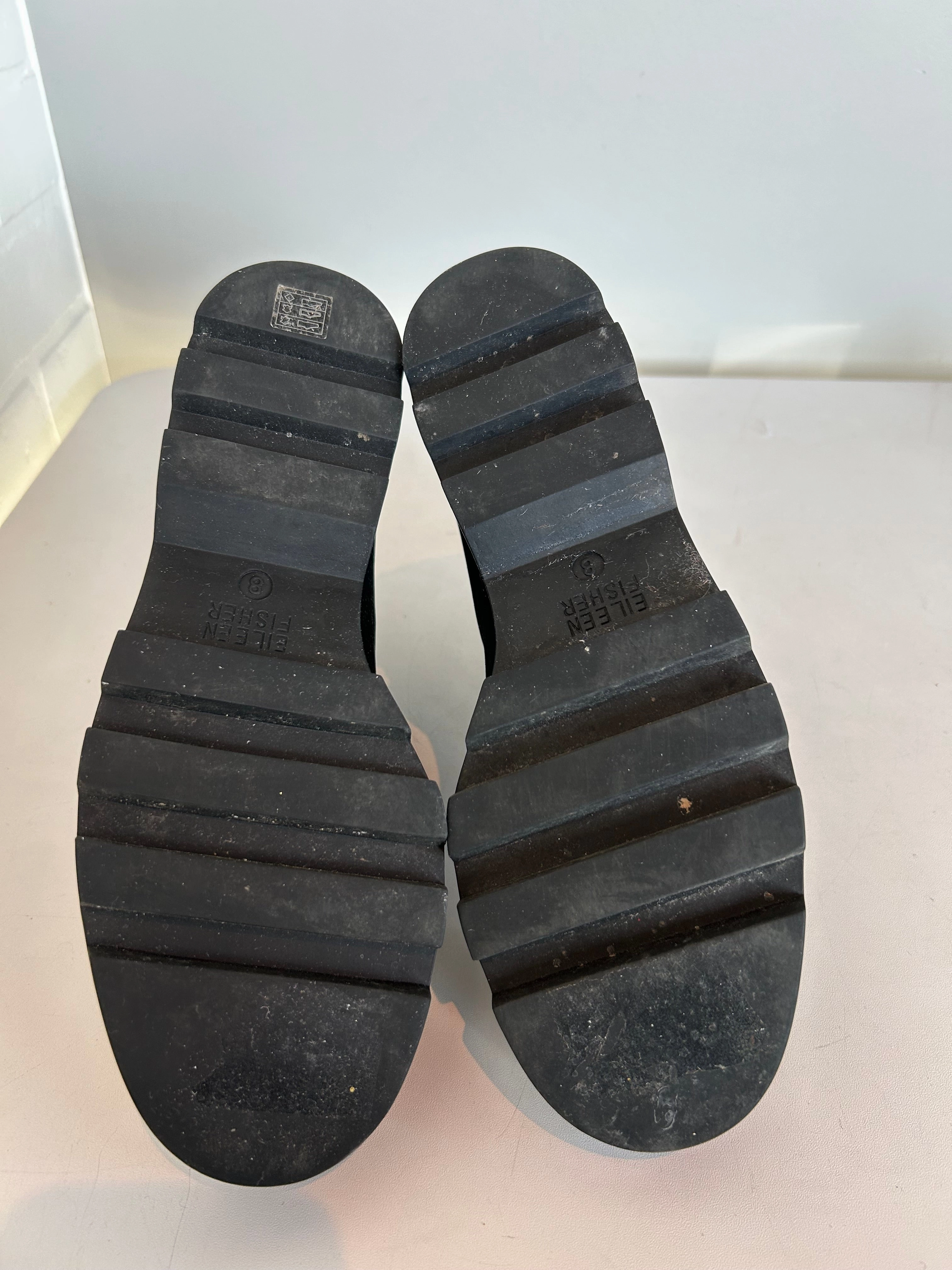 Boots Ankle Heels By Eileen Fisher In Black, Size: 8