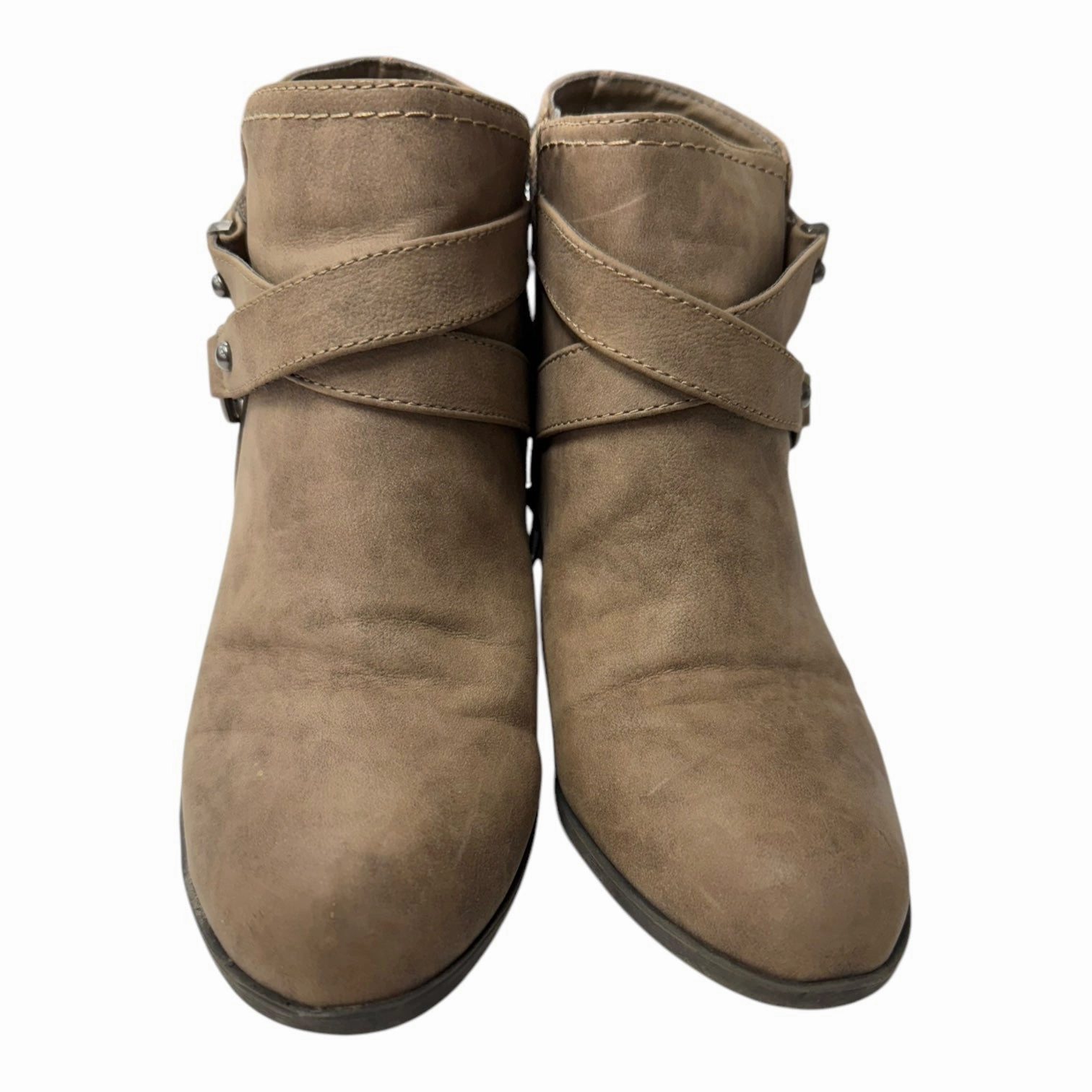 Boots Ankle Heels By Indigo Rd In Taupe, Size:8