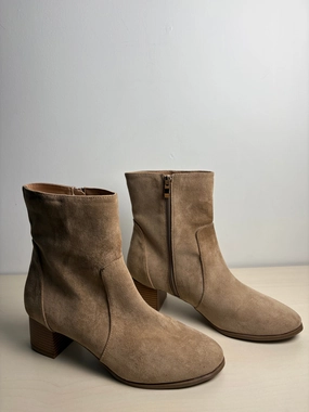 Boots Ankle Heels By Journee In Tan, Size: 10