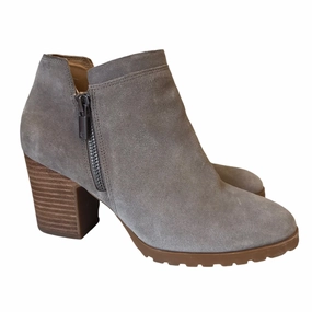 Boots Ankle Heels By Lucky Brand In Tan, Size:7.5