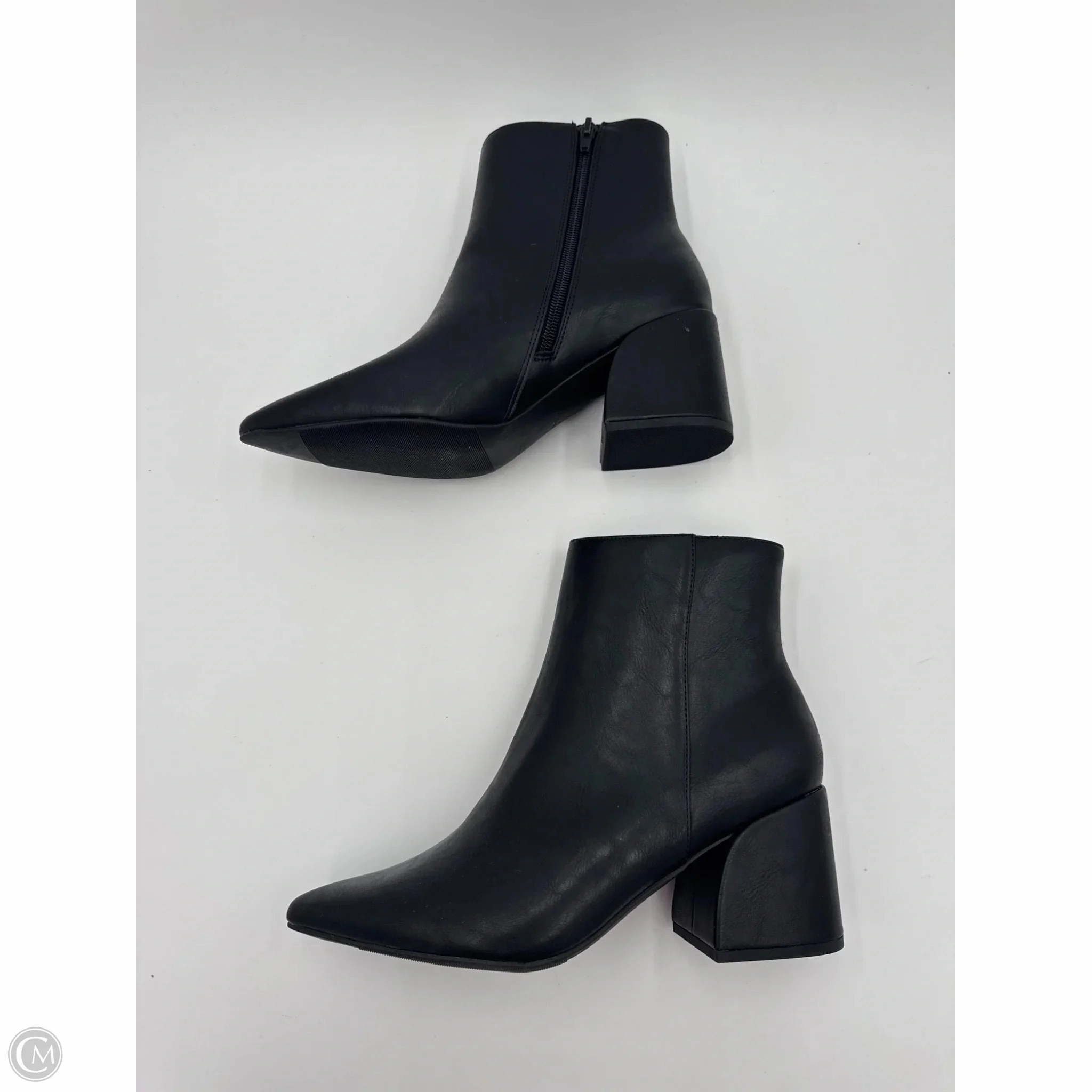Boots Ankle Heels By Madden Girl In Black, Size: 9