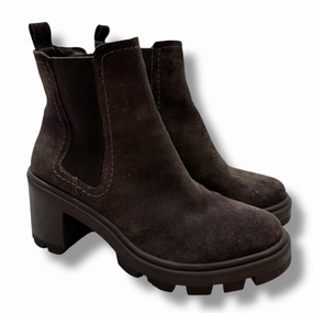 Boots Ankle Heels By Splendid In Brown, Size: 6.5