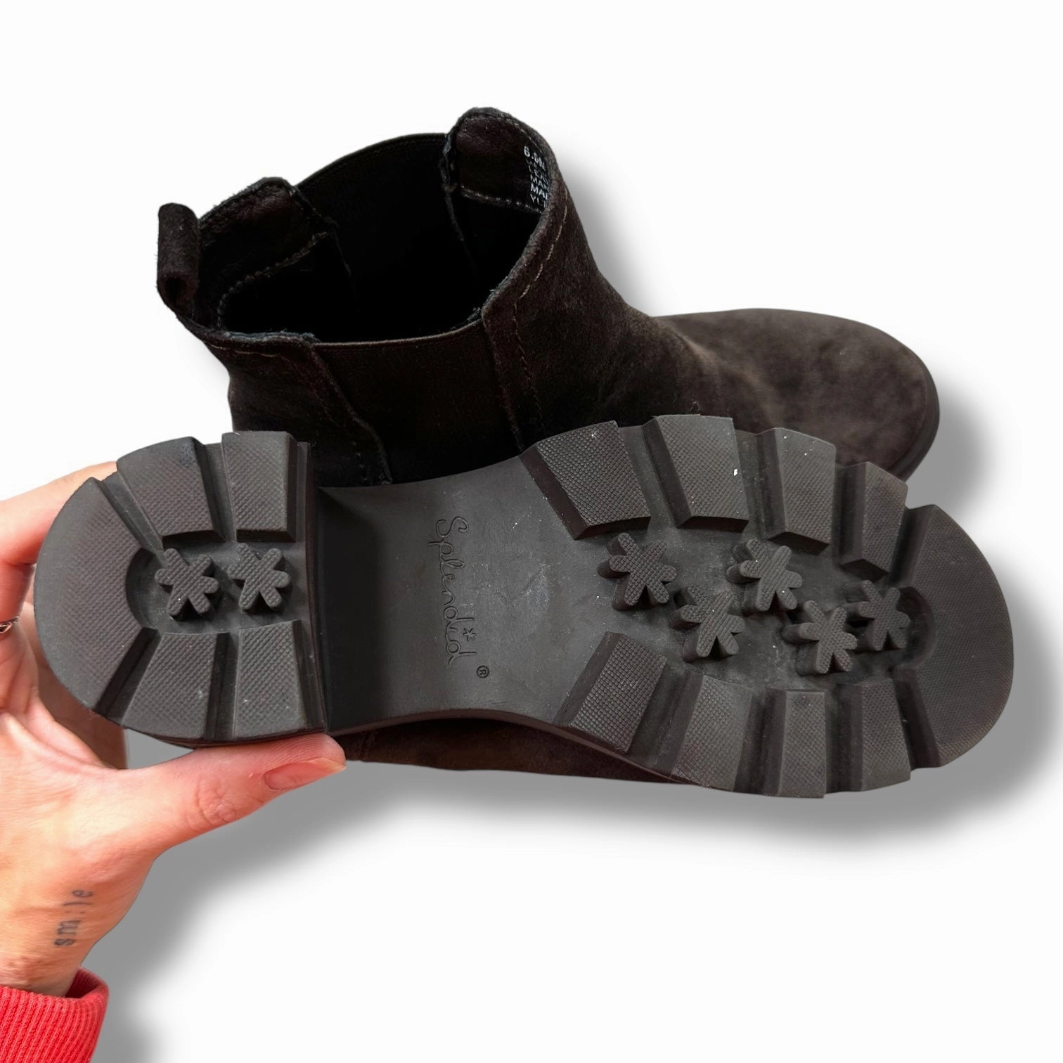 Boots Ankle Heels By Splendid In Brown, Size: 6.5