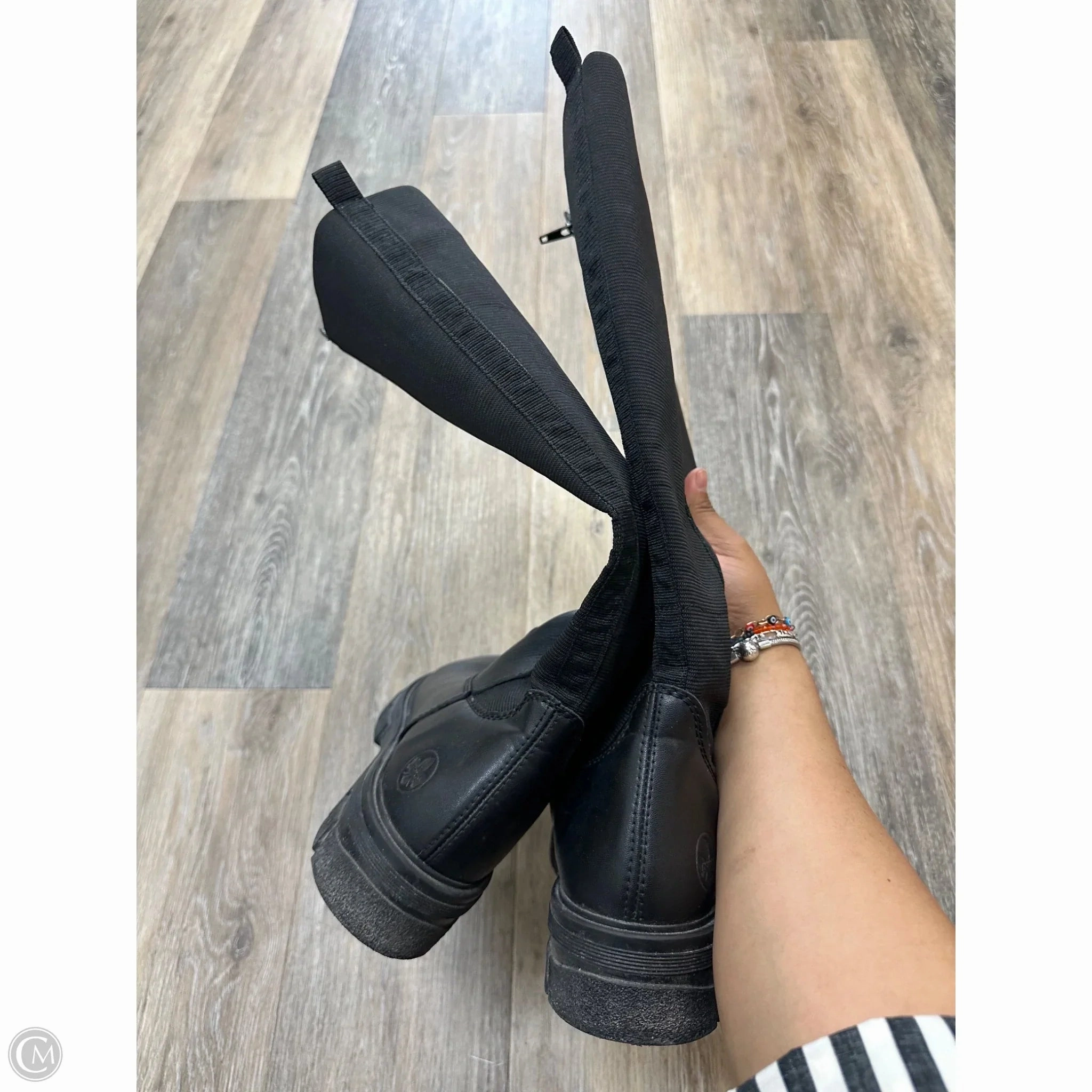Boots Knee Flats By Riekers In Black, Size: 9