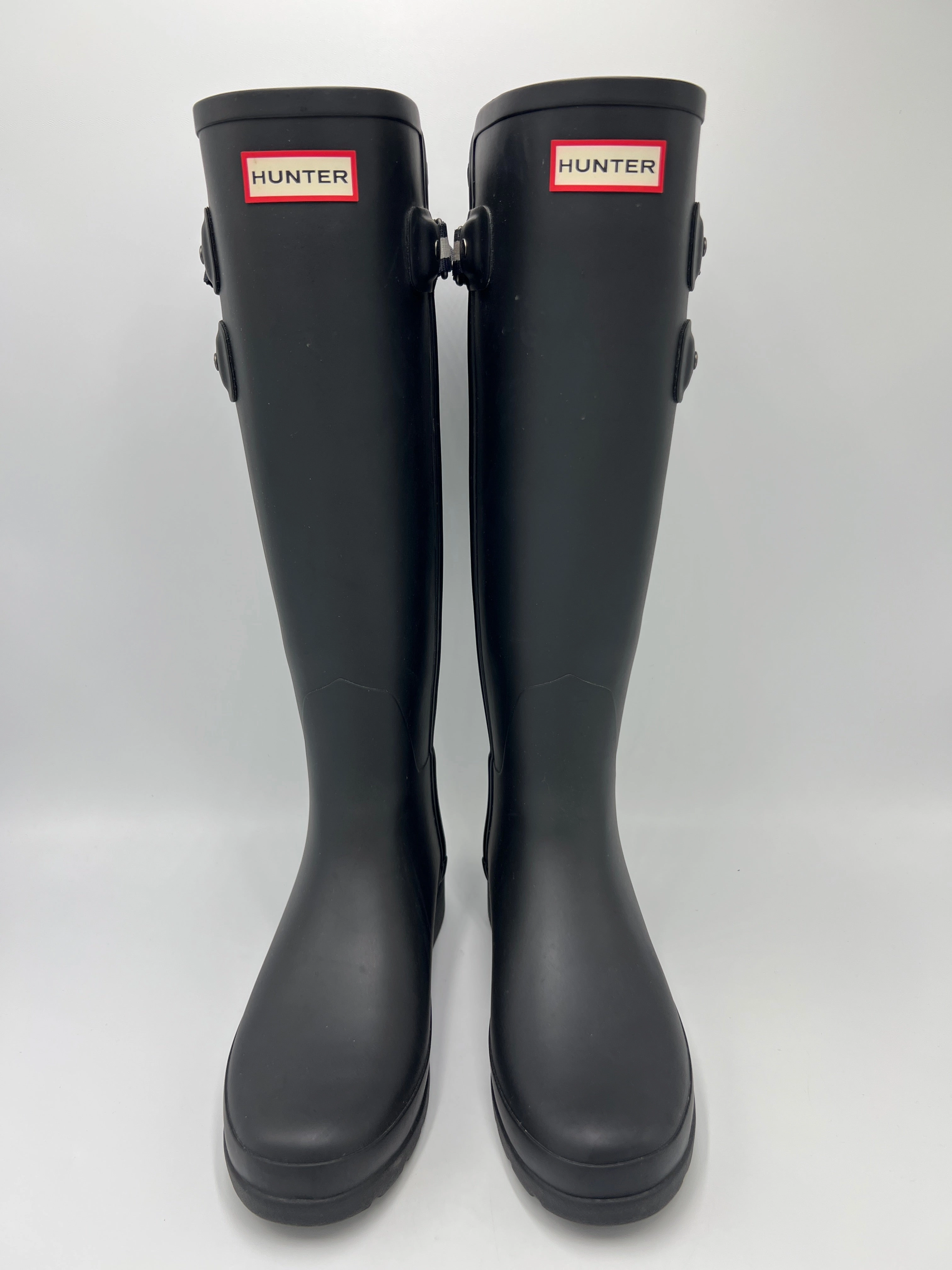 Boots Knee Heels By Hunter In Black, Size: 6