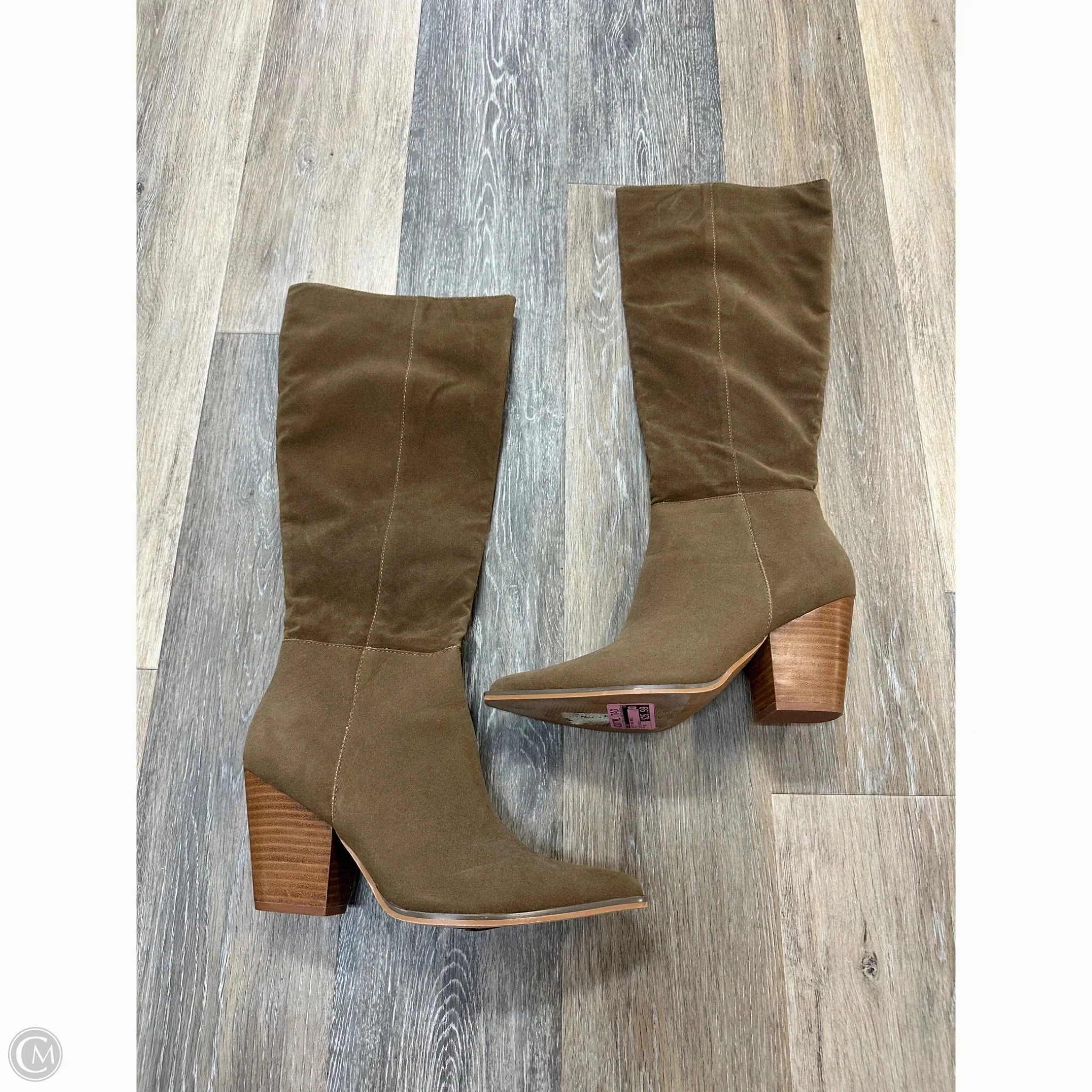 Boots Knee Heels By Oasis Society In Tan, Size: 10