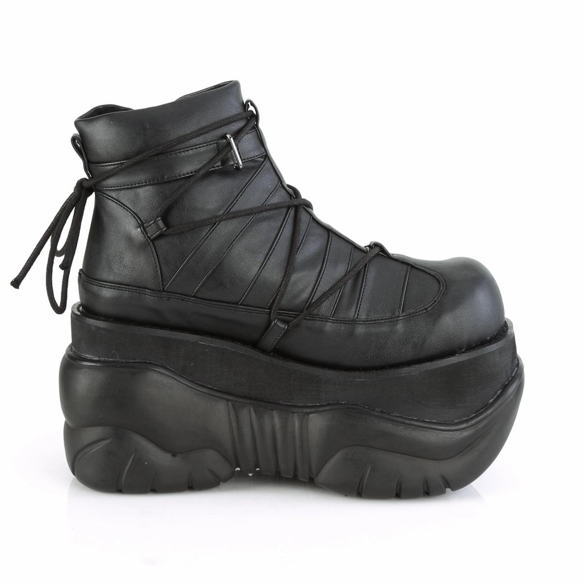 BOXER-13  Black Vegan Leather