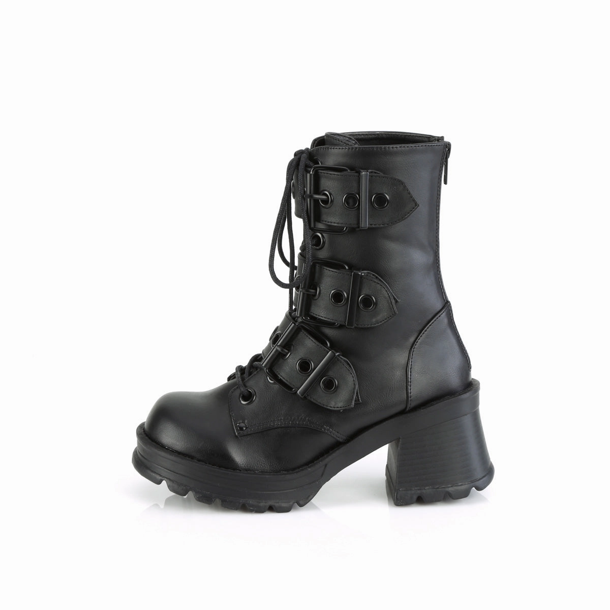BRATTY-118  Black Vegan Leather