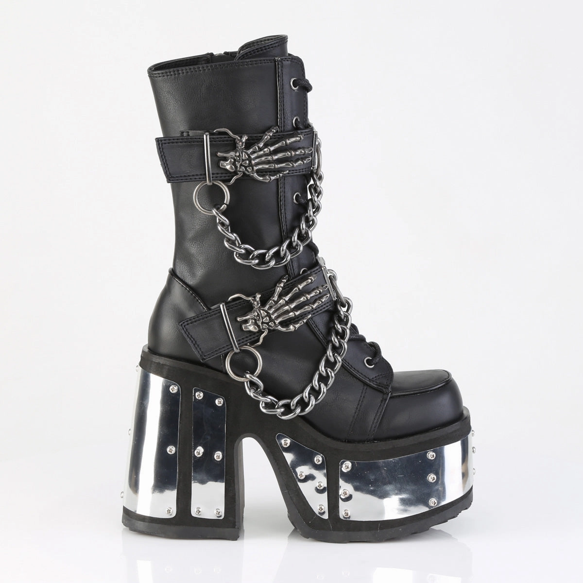 CAMEL-120  Black Vegan Leather