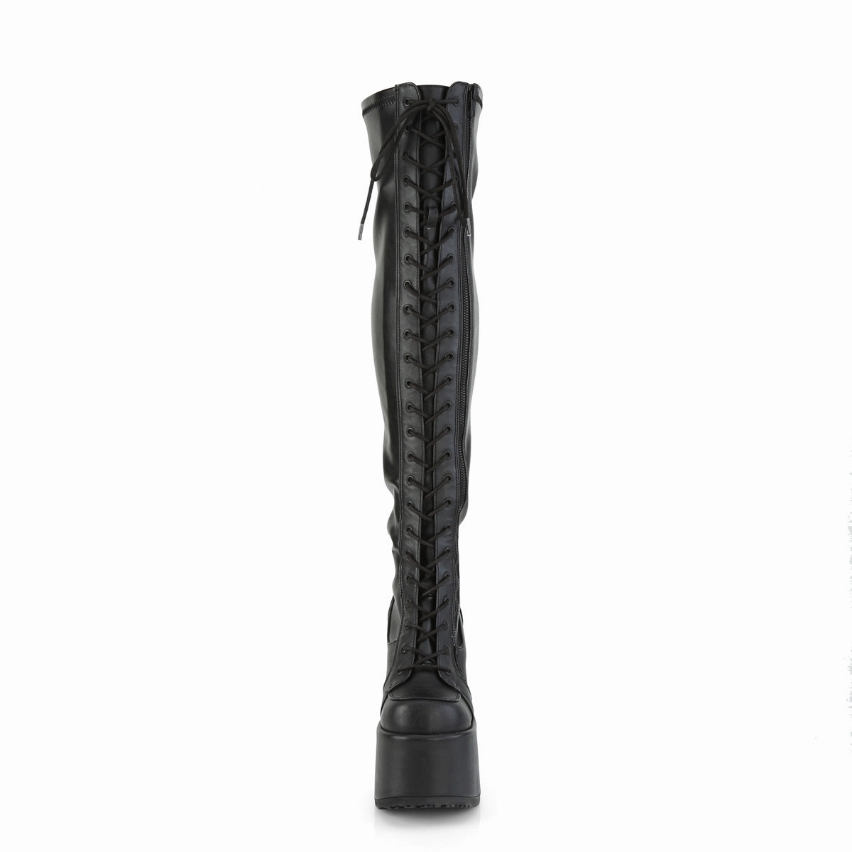 CAMEL-300  Black Stretch Vegan Leather
