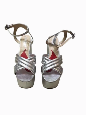Claudia Lisotta Silver Size 7 Sandals