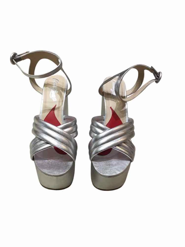 Claudia Lisotta Silver Size 7 Sandals