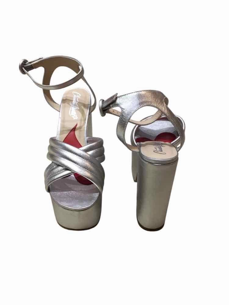 Claudia Lisotta Silver Size 7 Sandals