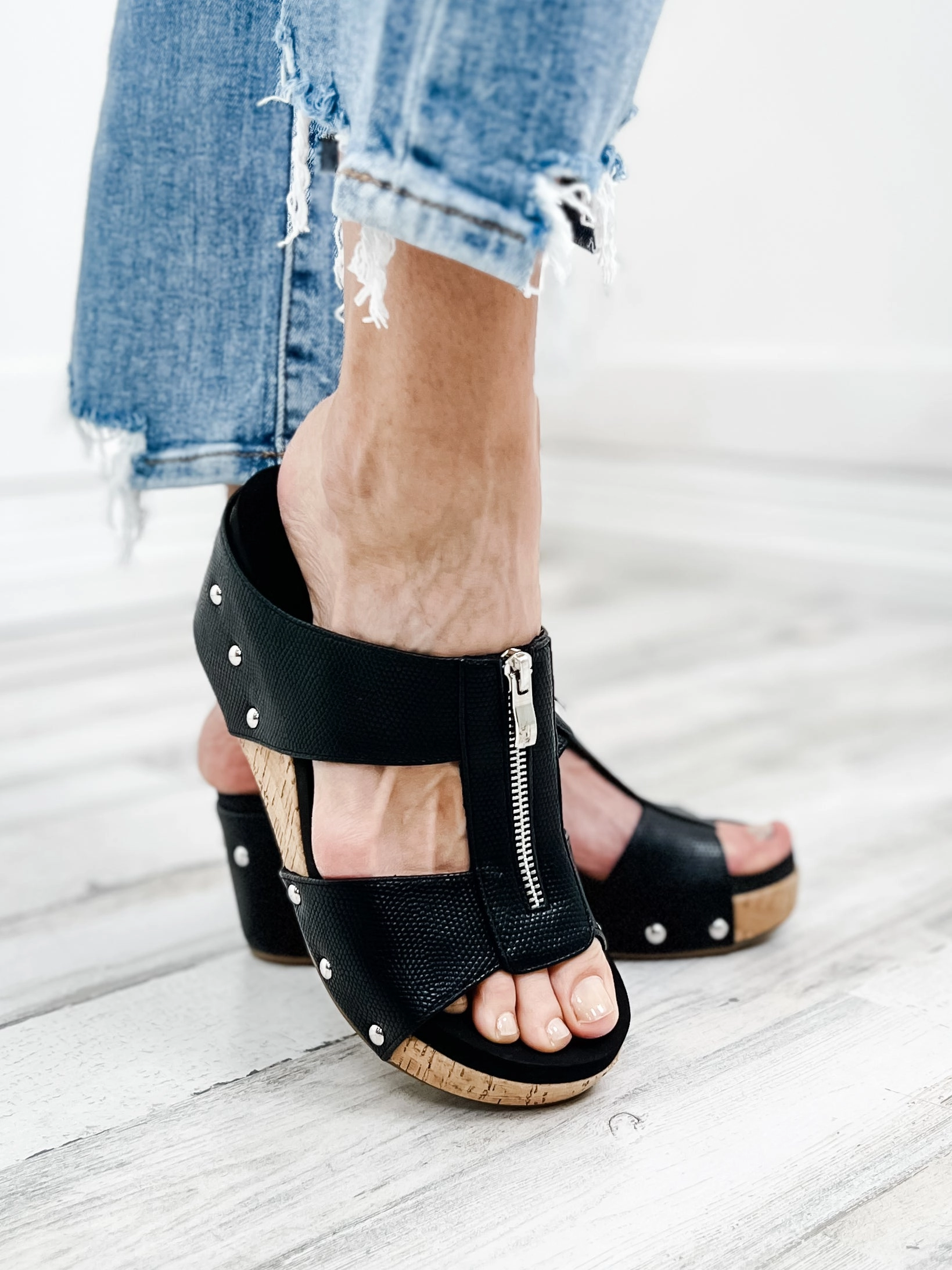 Corky Taboo Slip-On Wedges in Black