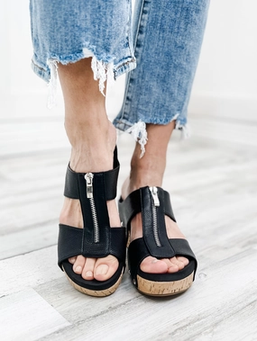 Corky Taboo Slip-On Wedges in Black
