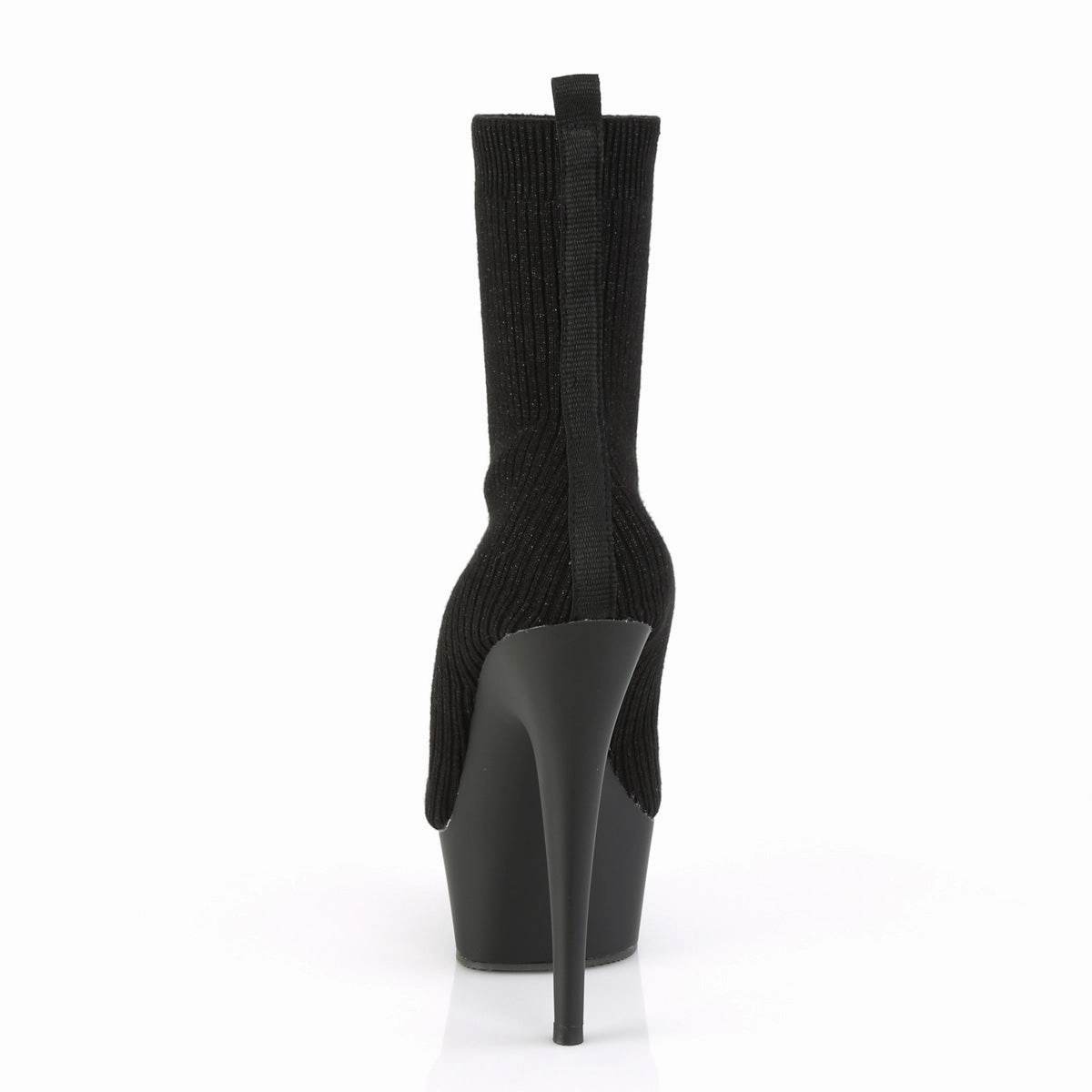 DELIGHT-1002-2  Black Stretch Knit Fabric/Black Matte