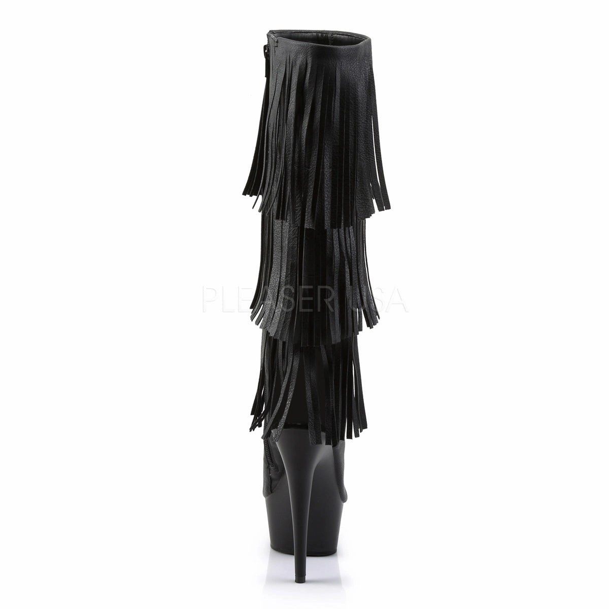 DELIGHT-2019-3  Black Faux Leather/Black Matte