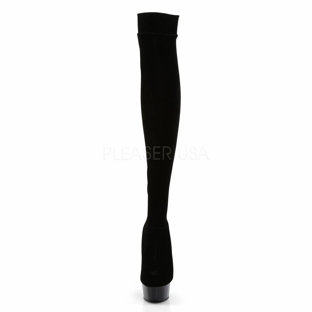 DELIGHT-3002  Black Str Velvet/Black