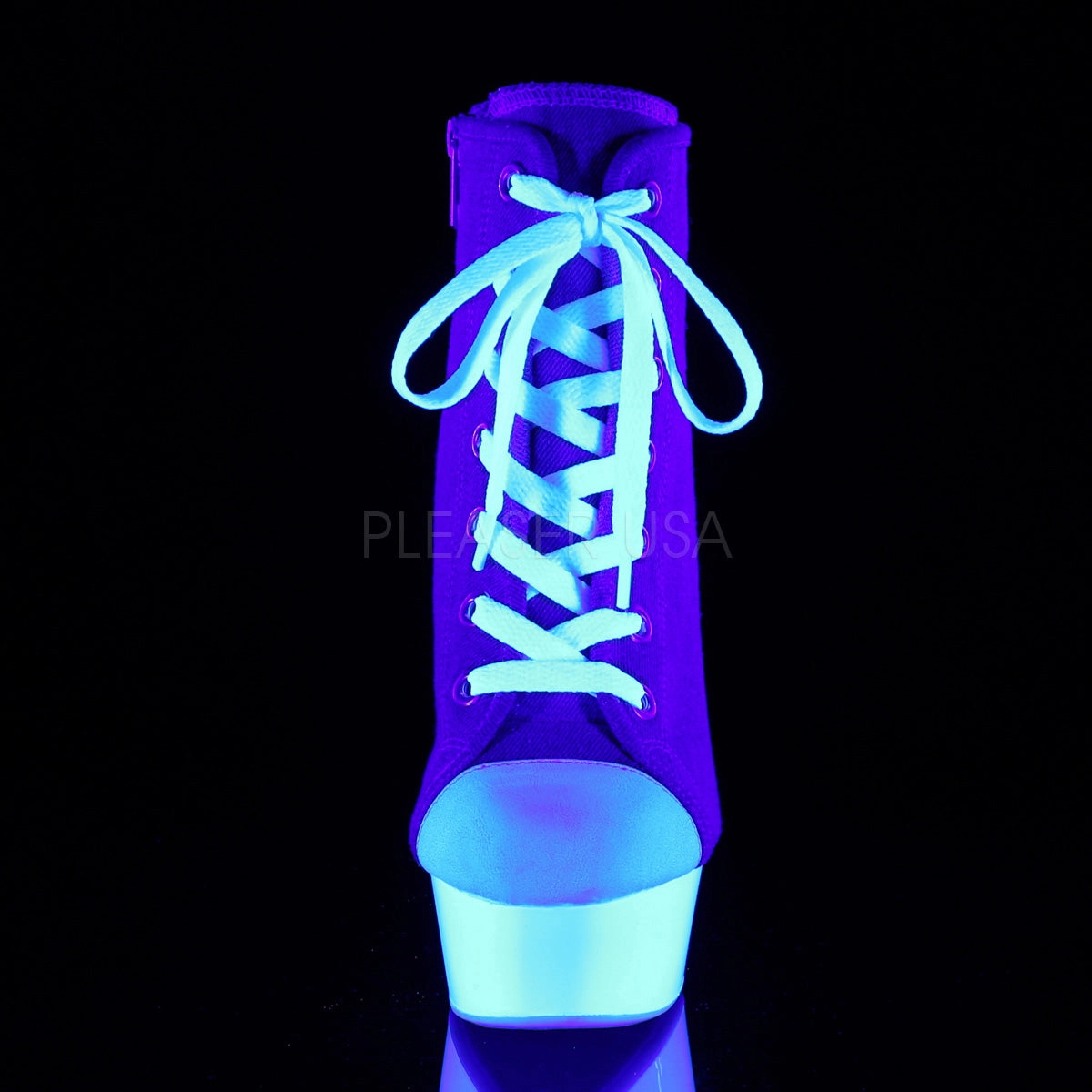 DELIGHT-600SK-02  Denim Blue Canvas/Neon White