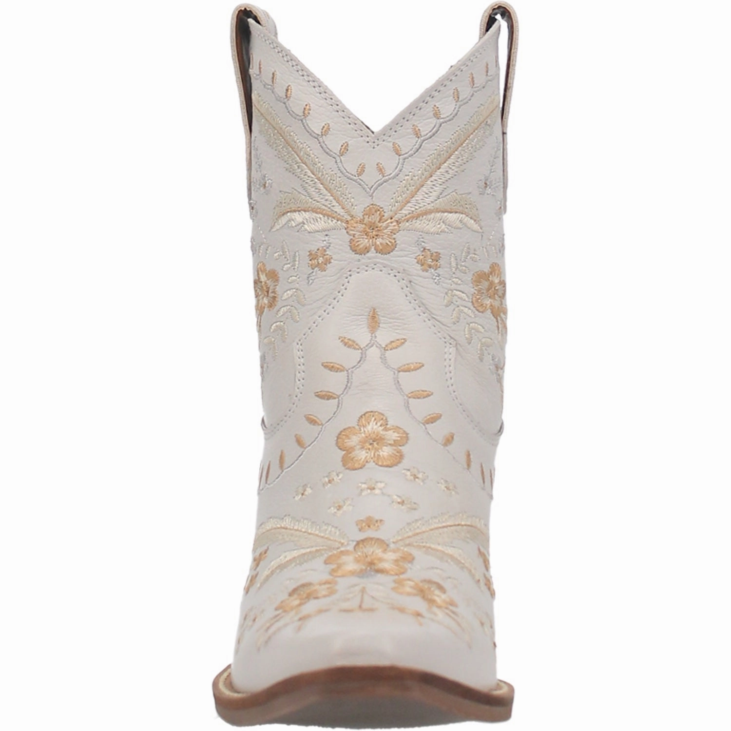 Dingo Primrose in White DI748 Ladies Ankle Boots