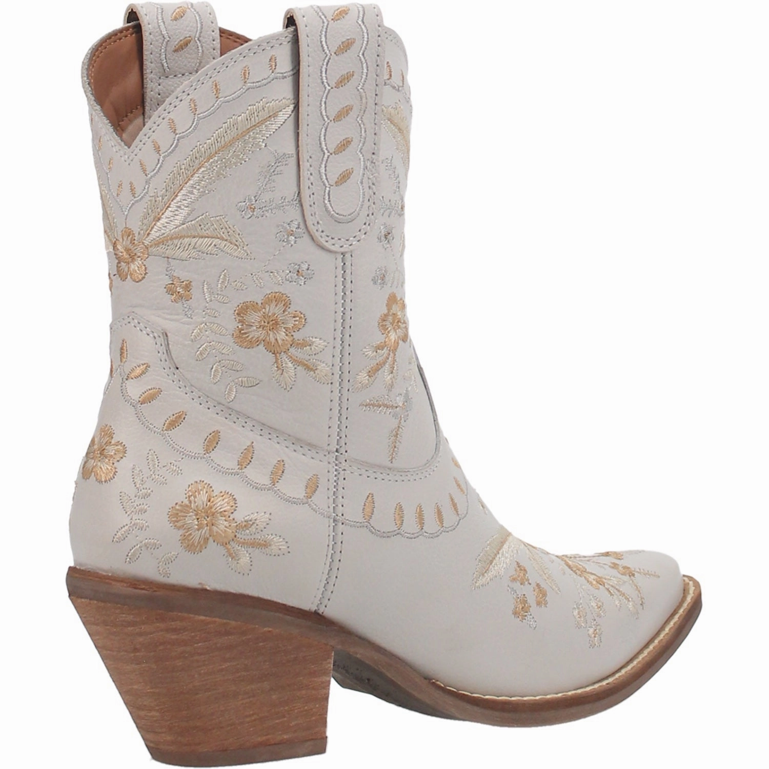 Dingo Primrose in White DI748 Ladies Ankle Boots