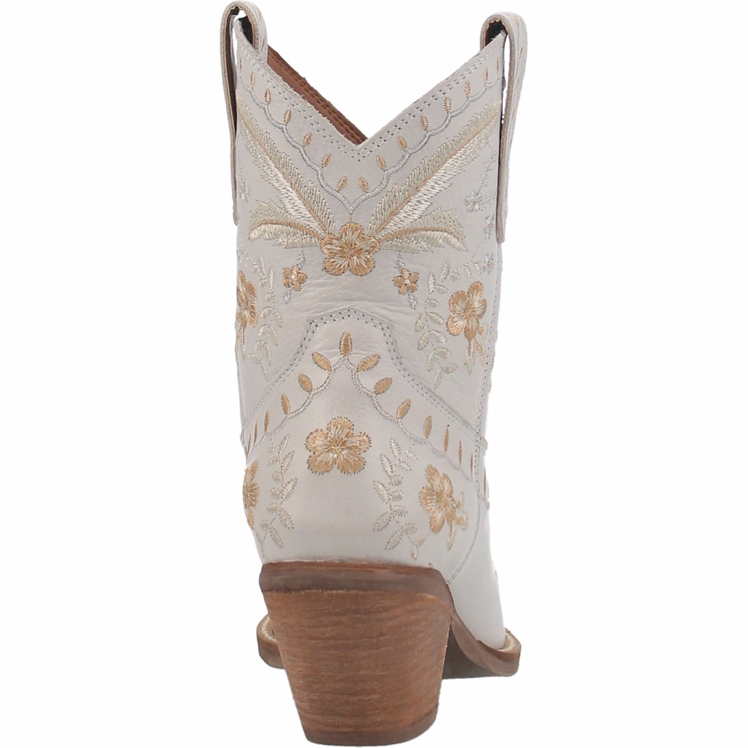 Dingo Primrose in White DI748 Ladies Ankle Boots