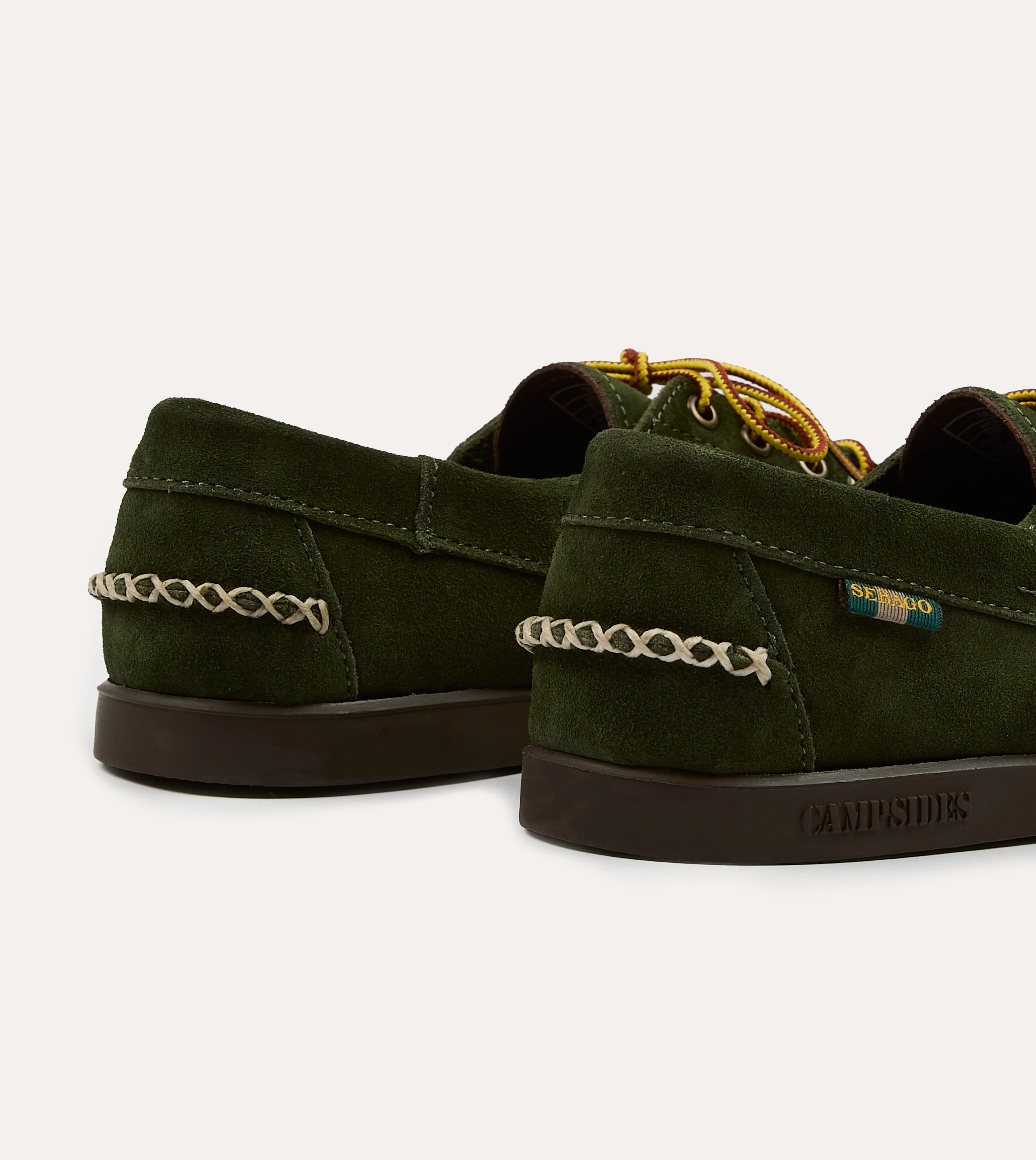 Drake's by Sebago Campsides Askook Kilt Green Suede Shoe